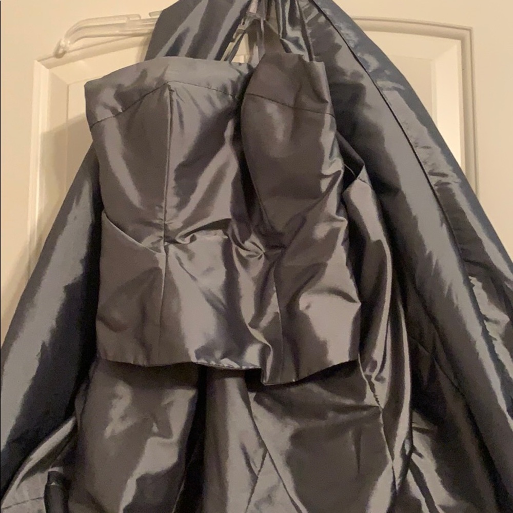 Silver Mori Lee bridesmaid dress.  Size 10.